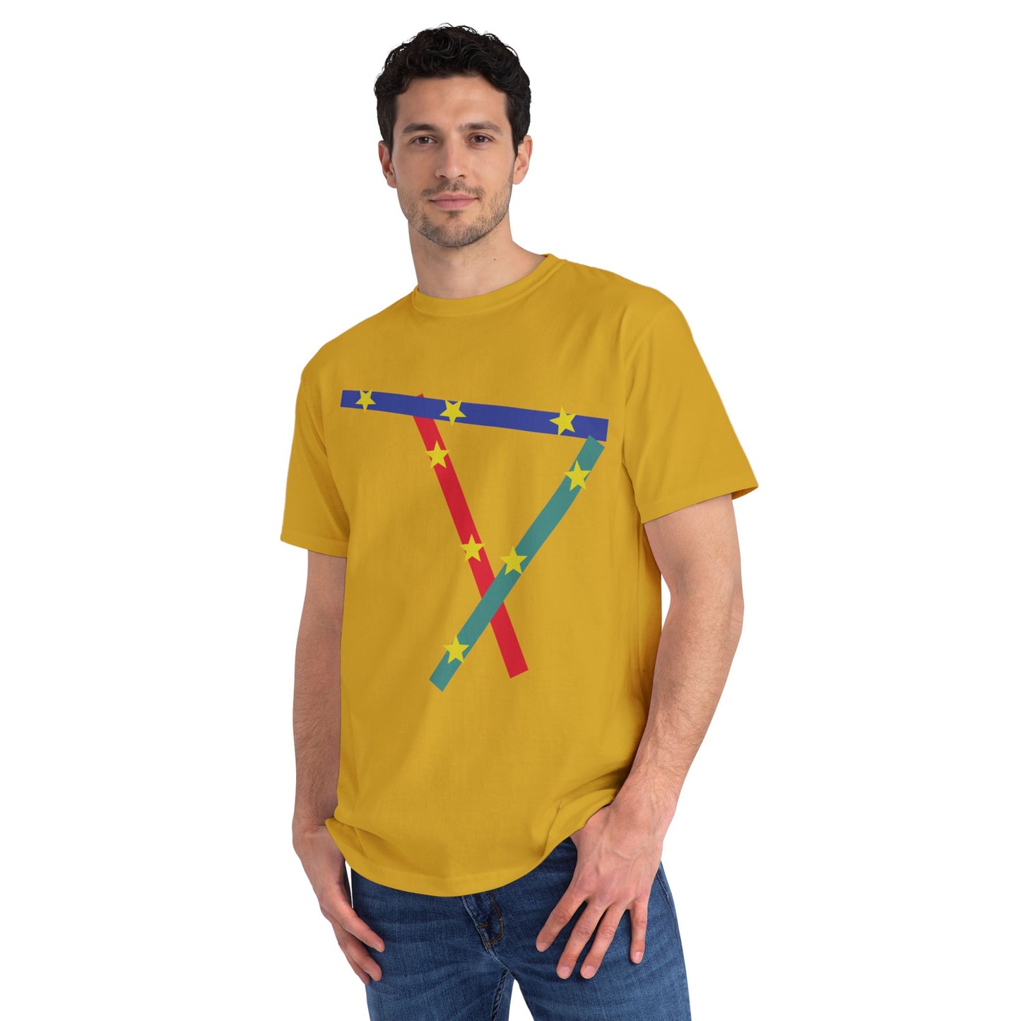 Geometric Star Ribbon T-Shirt