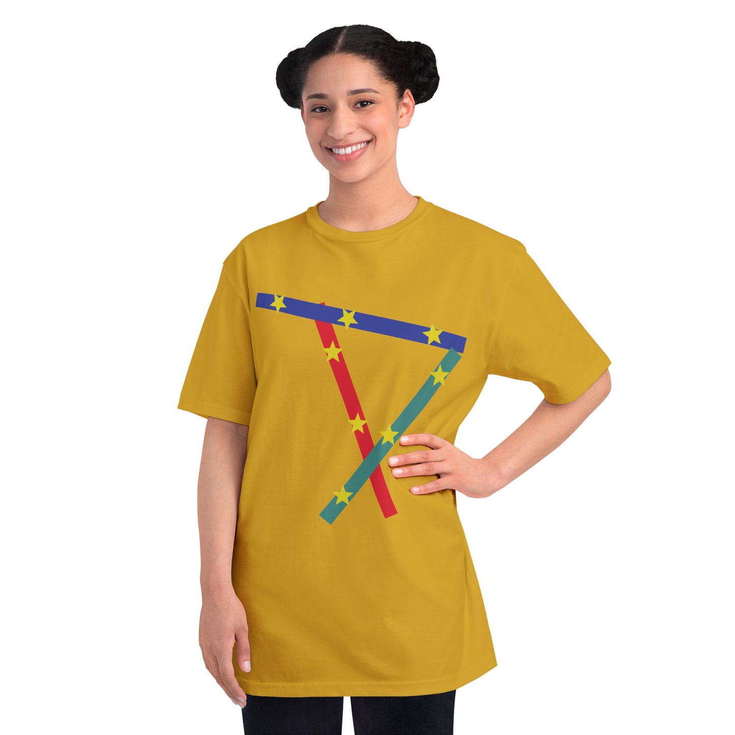 Geometric Star Ribbon T-Shirt