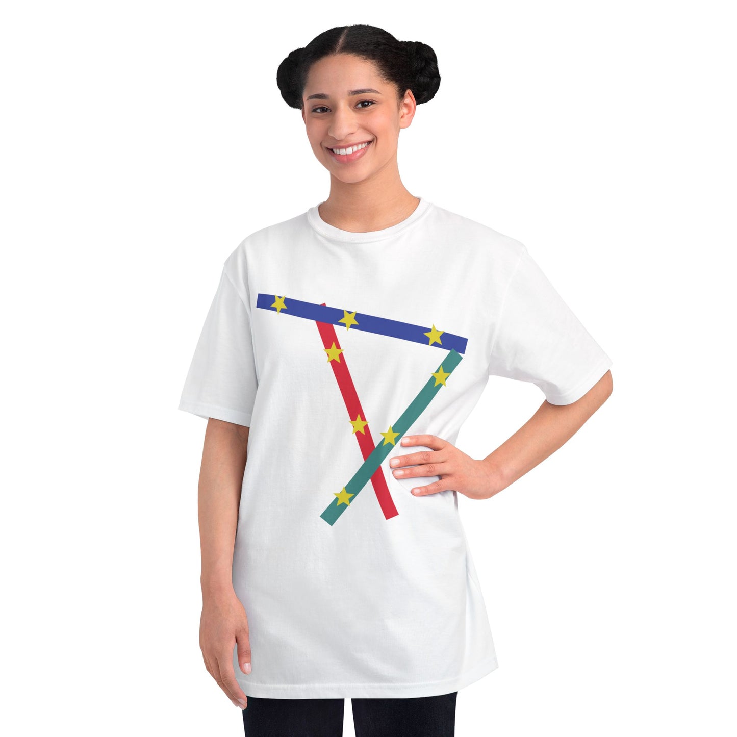 Geometric Star Ribbon T-Shirt