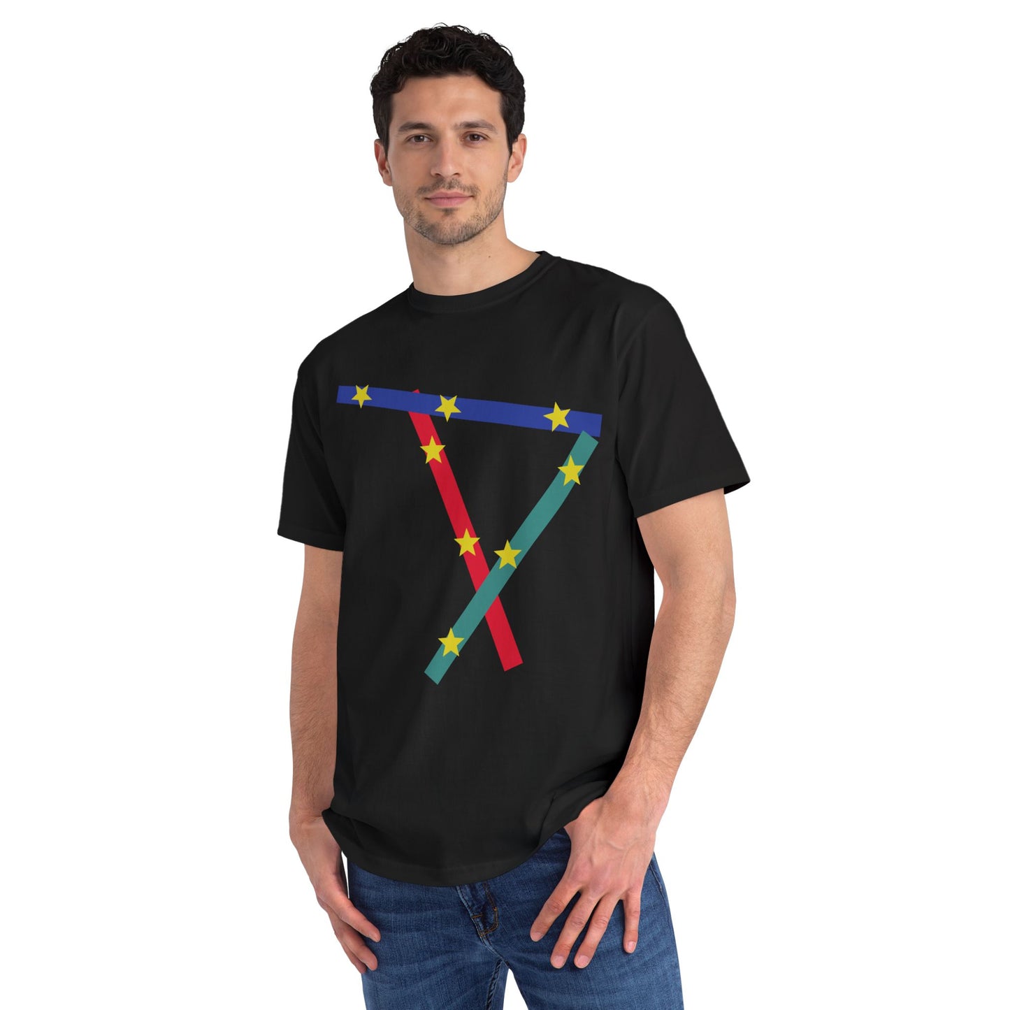 Geometric Star Ribbon T-Shirt