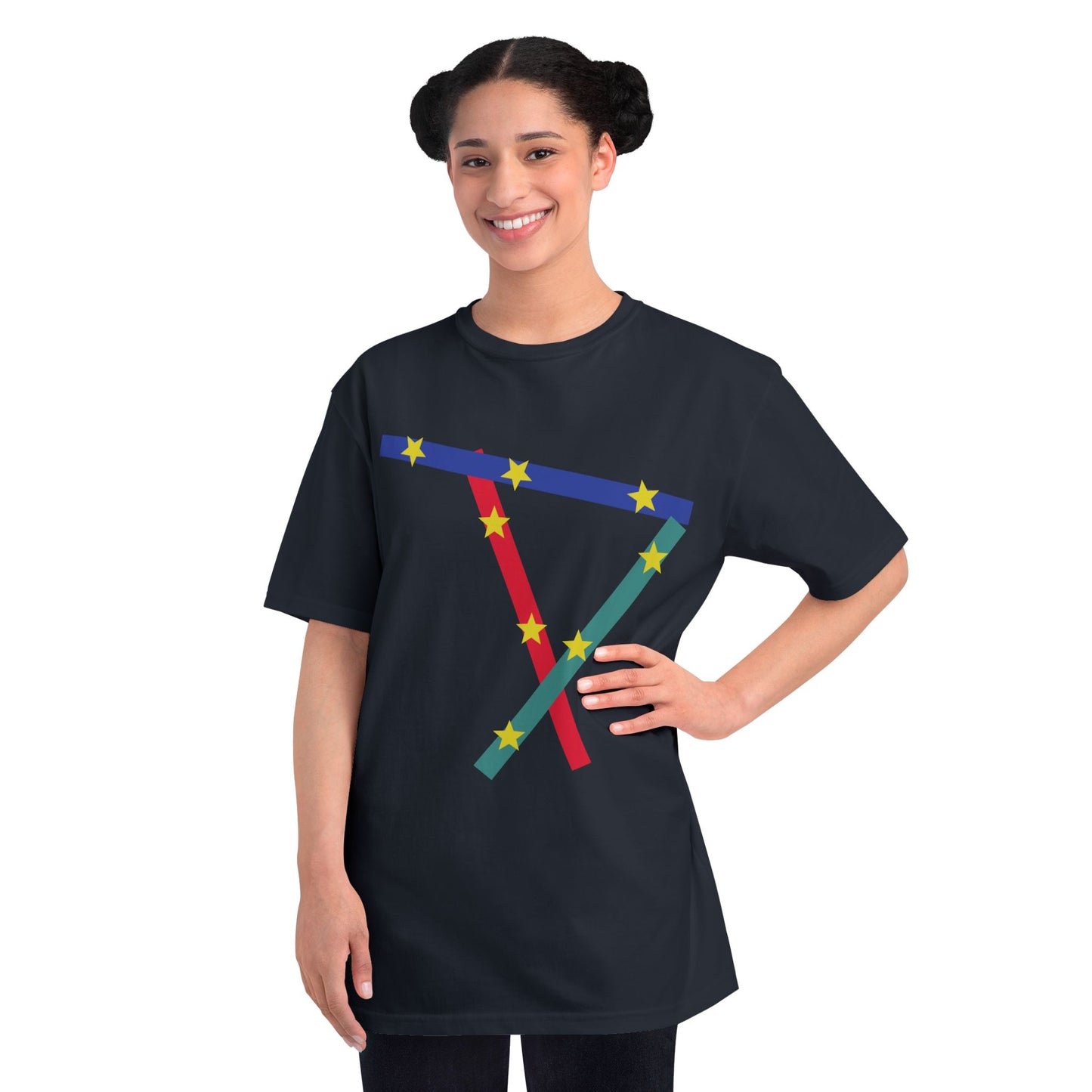 Geometric Star Ribbon T-Shirt