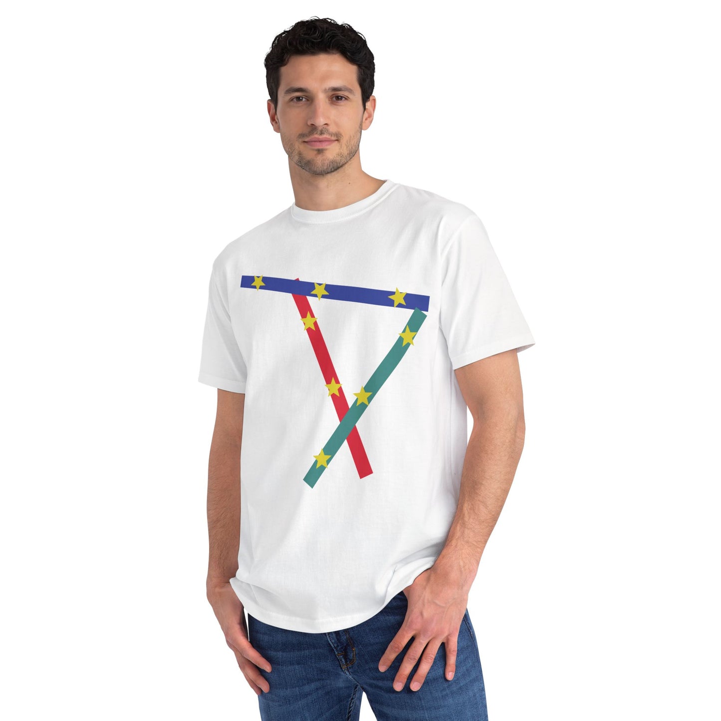 Geometric Star Ribbon T-Shirt