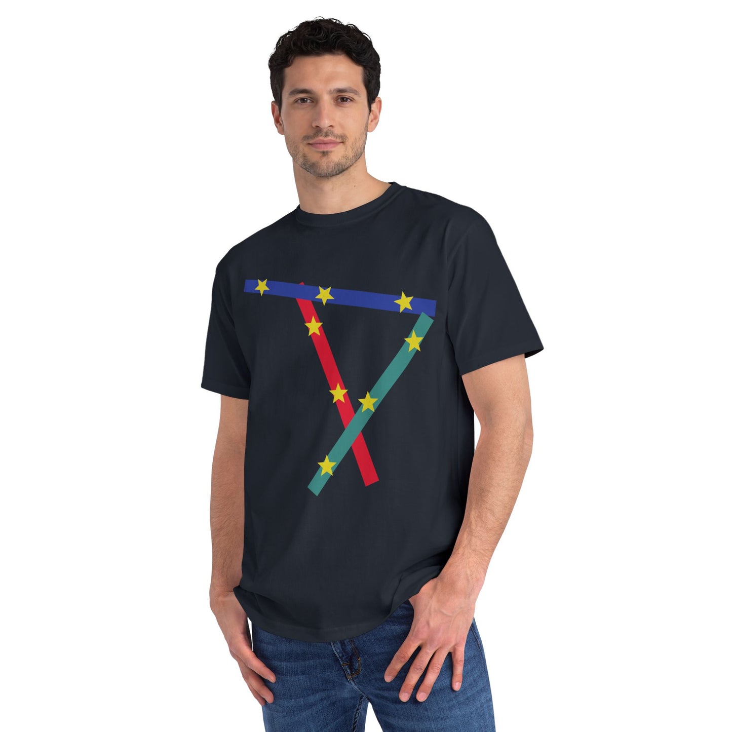 Geometric Star Ribbon T-Shirt